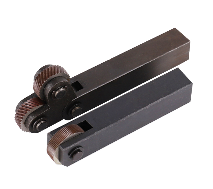 1.2mm Steel Knurling Tool Set Dual Wheel Pitch Straight Linear Knurl